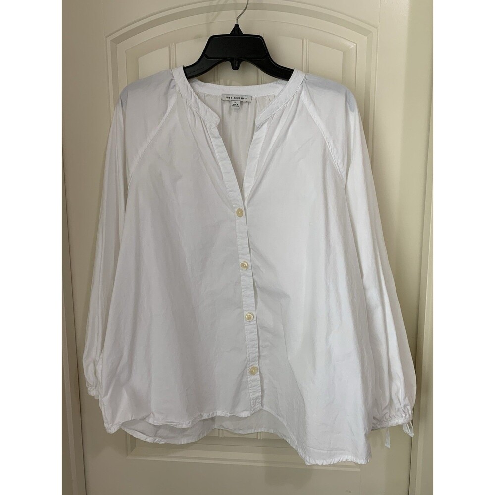 White Button-Up Blouse